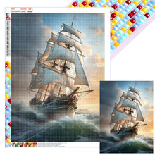 Load image into Gallery viewer, Sea Sailing Boat 45*60CM(Canvas) Full Square Drill Diamond Painting
