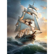 Load image into Gallery viewer, Sea Sailing Boat 45*60CM(Canvas) Full Square Drill Diamond Painting
