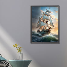 Load image into Gallery viewer, Sea Sailing Boat 45*60CM(Canvas) Full Square Drill Diamond Painting
