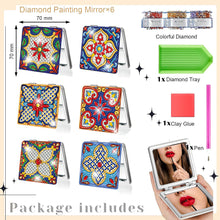 Load image into Gallery viewer, Double Sided Special Shape Diamond Painting Mirror Kit Gift for Women Girls (#2)
