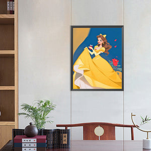 Princess Belle 40X50CM(Canvas) Full Round Drill Diamond Painting