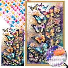 Load image into Gallery viewer, Flying Butterfly Pattern 40X65CM(Canvas) Full AB Round Drill Diamond Painting
