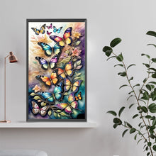 Load image into Gallery viewer, Flying Butterfly Pattern 40X65CM(Canvas) Full AB Round Drill Diamond Painting
