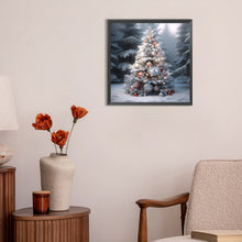 Load image into Gallery viewer, Christmas Tree In Winter Snow 30*30CM(Canvas) Full Round Drill Diamond Painting
