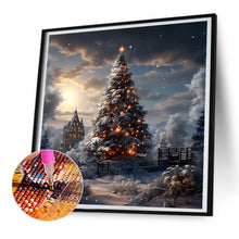 Load image into Gallery viewer, Christmas Tree In Winter Snow 30*30CM(Canvas) Full Round Drill Diamond Painting
