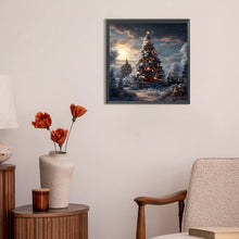 Load image into Gallery viewer, Christmas Tree In Winter Snow 30*30CM(Canvas) Full Round Drill Diamond Painting
