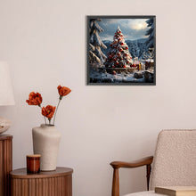 Load image into Gallery viewer, Christmas Tree In Winter Snow 30*30CM(Canvas) Full Round Drill Diamond Painting
