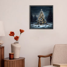 Load image into Gallery viewer, Christmas Tree In Winter Snow 30*30CM(Canvas) Full Round Drill Diamond Painting
