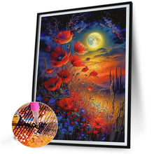 Load image into Gallery viewer, Flowers Under The Moon 40*50CM(Canvas) Full Round Drill Diamond Painting
