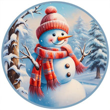 Load image into Gallery viewer, Snowman 30*30CM(Canvas) Full Round Drill Diamond Painting
