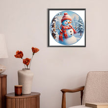 Load image into Gallery viewer, Snowman 30*30CM(Canvas) Full Round Drill Diamond Painting
