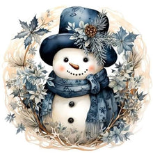 Load image into Gallery viewer, Snowman 30*30CM(Canvas) Full Round Drill Diamond Painting
