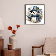 Load image into Gallery viewer, Snowman 30*30CM(Canvas) Full Round Drill Diamond Painting
