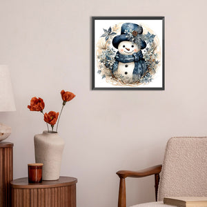 Snowman 30*30CM(Canvas) Full Round Drill Diamond Painting