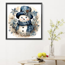 Load image into Gallery viewer, Snowman 30*30CM(Canvas) Full Round Drill Diamond Painting
