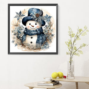 Snowman 30*30CM(Canvas) Full Round Drill Diamond Painting