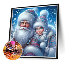 Load image into Gallery viewer, Santa Claus And Snow Girl 40*40CM(Canvas) Full Round Drill Diamond Painting
