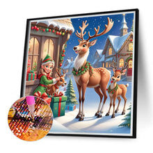 Load image into Gallery viewer, Christmas Sika Deer 40*40CM(Canvas) Full Round Drill Diamond Painting
