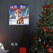 Load image into Gallery viewer, Christmas Deer 40*40CM(Canvas) Full Round Drill Diamond Painting
