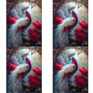 Gorgeous Peacock 30*40CM(Canvas) Full Round Drill Diamond Painting