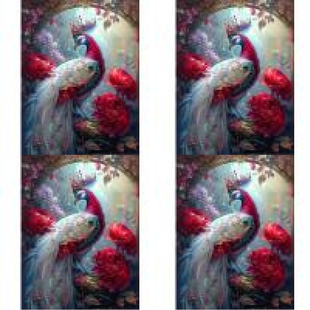 Gorgeous Peacock 30*40CM(Canvas) Full Round Drill Diamond Painting