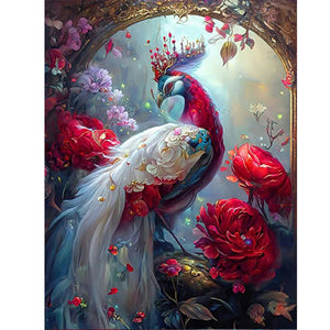 Gorgeous Peacock 30*40CM(Canvas) Full Round Drill Diamond Painting