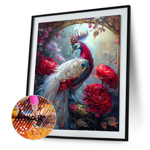 Gorgeous Peacock 30*40CM(Canvas) Full Round Drill Diamond Painting