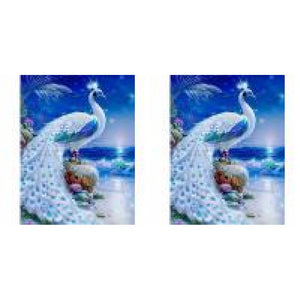 Gorgeous Peacock 30*40CM(Canvas) Full Round Drill Diamond Painting