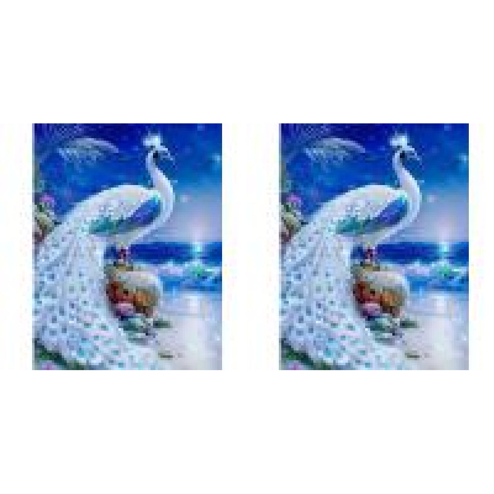 Gorgeous Peacock 30*40CM(Canvas) Full Round Drill Diamond Painting