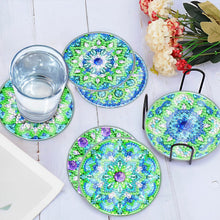 Load image into Gallery viewer, 6 PCS Washable Mandala Special Shape Diamond Painting Crafts Coaster with Holder
