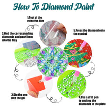 Load image into Gallery viewer, 6 PCS Washable Mandala Special Shape Diamond Painting Crafts Coaster with Holder
