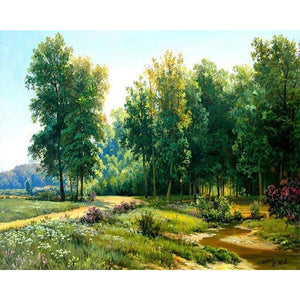 Grove 55X45CM(Canvas) Full Square Drill Diamond Painting