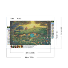 Load image into Gallery viewer, Forest Cabin 45*30CM(Canvas) Full Round Drill Diamond Painting
