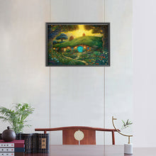 Load image into Gallery viewer, Forest Cabin 45*30CM(Canvas) Full Round Drill Diamond Painting
