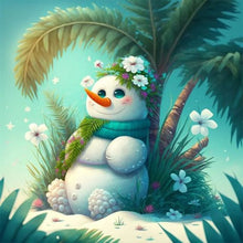 Load image into Gallery viewer, Snowman 30*30CM(Canvas) Full Round Drill Diamond Painting
