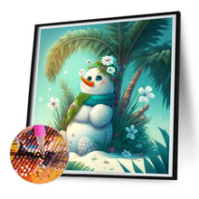 Load image into Gallery viewer, Snowman 30*30CM(Canvas) Full Round Drill Diamond Painting
