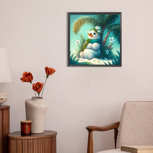 Load image into Gallery viewer, Snowman 30*30CM(Canvas) Full Round Drill Diamond Painting
