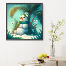 Load image into Gallery viewer, Snowman 30*30CM(Canvas) Full Round Drill Diamond Painting
