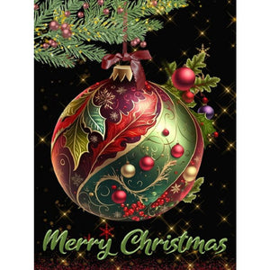 Christmas Balls 30*40CM(Canvas) Full Square Drill Diamond Painting