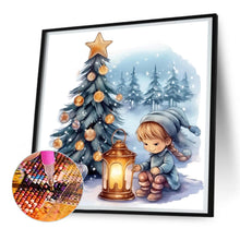 Load image into Gallery viewer, Next To The Christmas Tree 30*30CM(Canvas) Full Round Drill Diamond Painting
