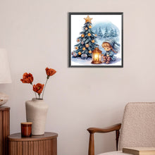 Load image into Gallery viewer, Next To The Christmas Tree 30*30CM(Canvas) Full Round Drill Diamond Painting
