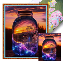 Load image into Gallery viewer, Fantasy Glass Bottle (35*45CM) 11CT Stamped Cross Stitch
