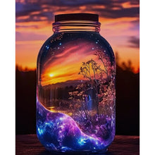 Load image into Gallery viewer, Fantasy Glass Bottle (35*45CM) 11CT Stamped Cross Stitch
