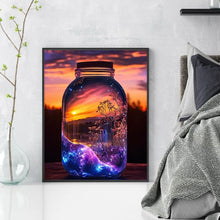 Load image into Gallery viewer, Fantasy Glass Bottle (35*45CM) 11CT Stamped Cross Stitch
