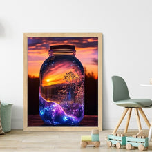 Load image into Gallery viewer, Fantasy Glass Bottle (35*45CM) 11CT Stamped Cross Stitch
