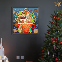 Load image into Gallery viewer, Christmas Sweet Drink 40*40CM(Picture) Full AB Round Drill Diamond Painting
