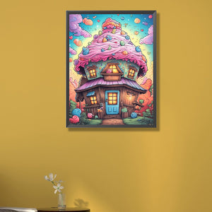 Ice Cream Shack 40*55CM(Picture) Full AB Round Drill Diamond Painting