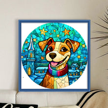 Load image into Gallery viewer, Glass Painting-Dog (40*40CM) 14CT Stamped Cross Stitch
