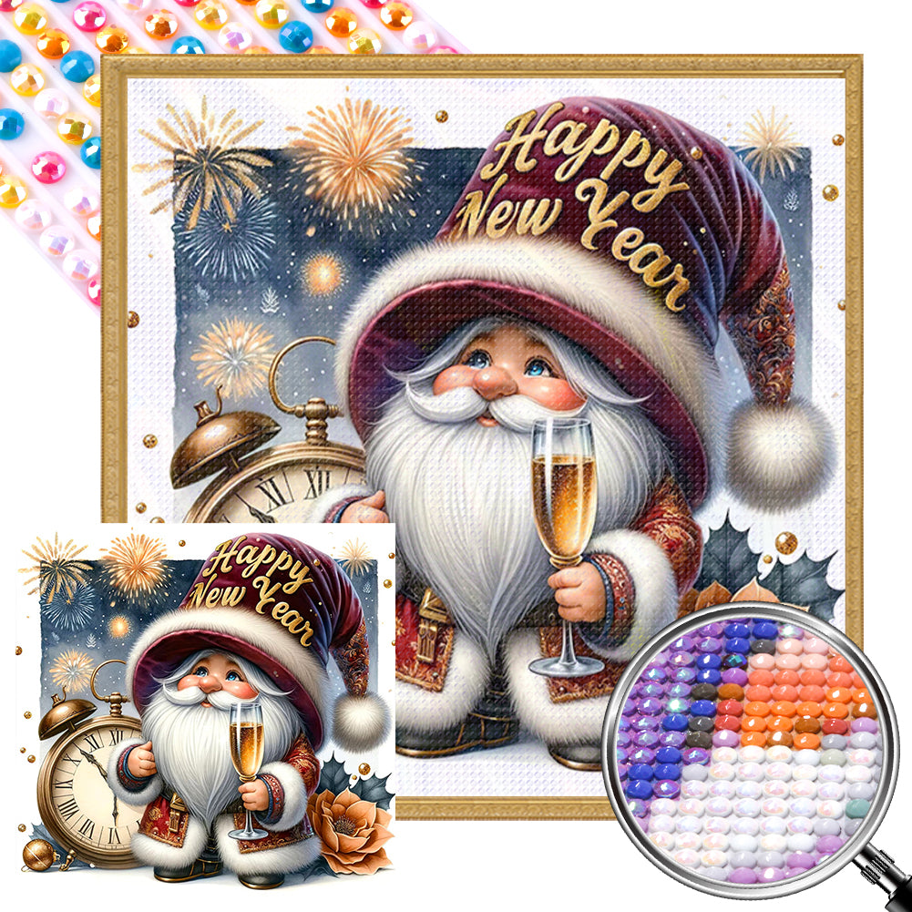 New Year'S Eve Goblin 40*40CM(Picture) Full AB Round Drill Diamond Painting