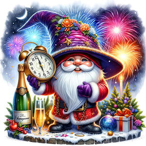 New Year'S Eve Goblin 40*40CM(Picture) Full AB Round Drill Diamond Painting